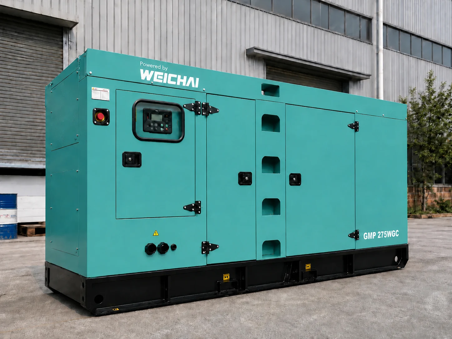 Дизельный генератор Weichai GMP 275WGC в кожухе — изображение 2
