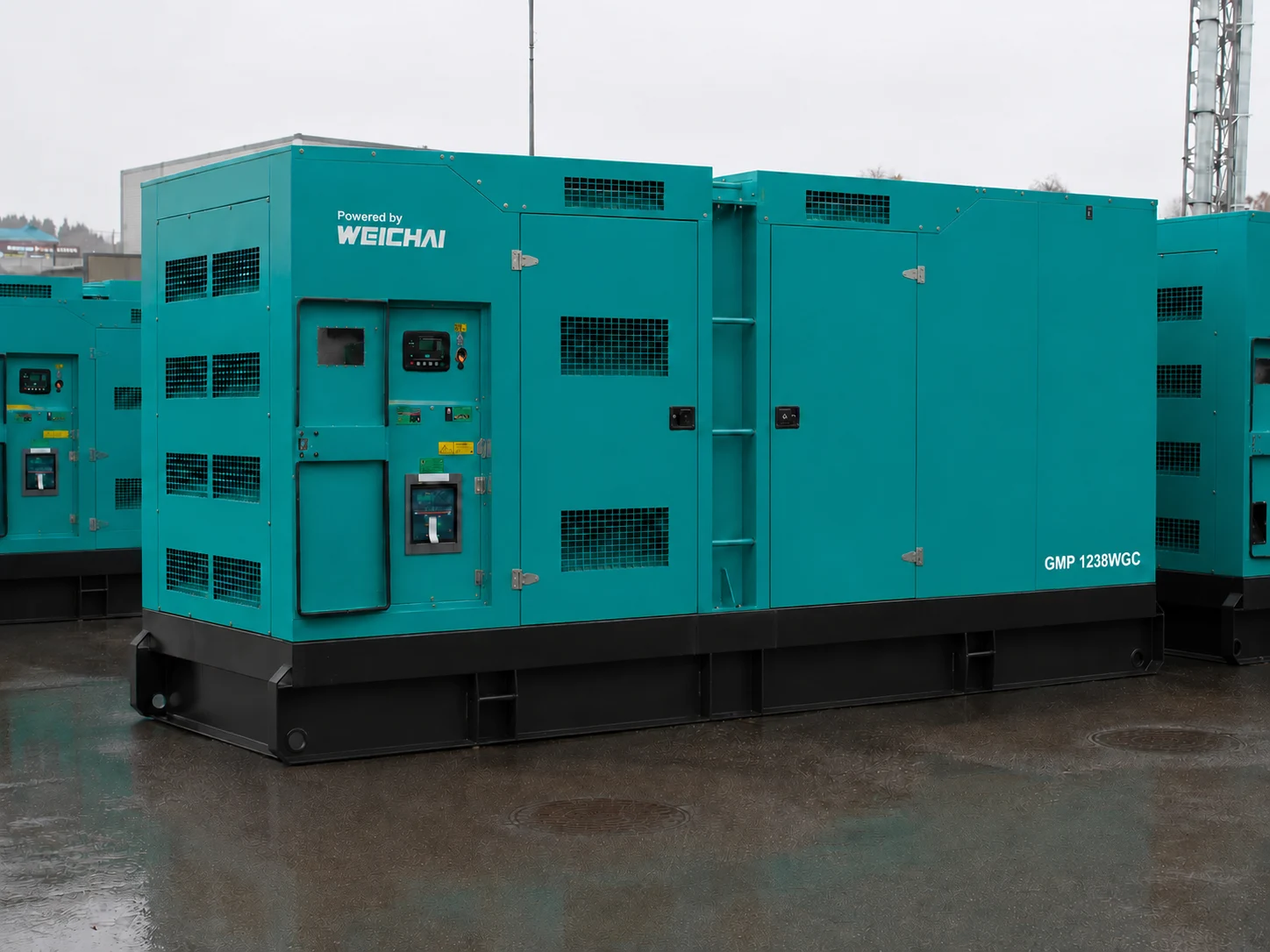Дизельный генератор Weichai GMP 1238WGC в кожухе — изображение 2