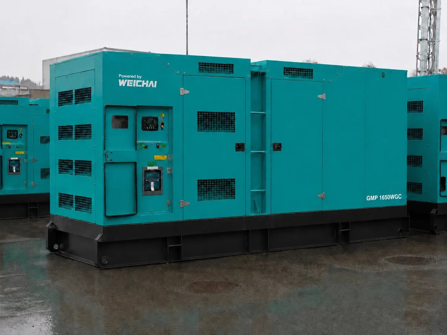 Дизельный генератор Weichai GMP 1650WGC в кожухе — изображение 2